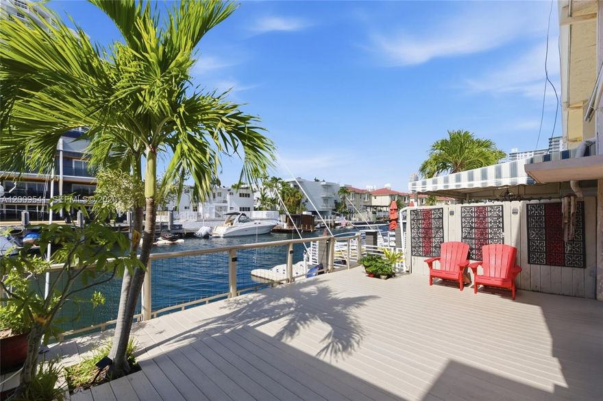 Boater’s paradise! Live the ultimate waterfront lifestyle with your own private 24’ dock just steps from your backyard—perfect for easy ocean access.This spacious two-story townhouse offers 3 bedrooms with the option to convert into a 4th, ideal for a home office, guest suite, or additional living space.

Bright and airy interior brand-new hurricane-impact windows and doors, providing both security and energy efficiency. Enjoy seamless indoor-outdoor living, tranquil water views, and the rare convenience of docking your boat at home. A true gem for boating enthusiasts seeking comfort, flexibility, and location all in one.