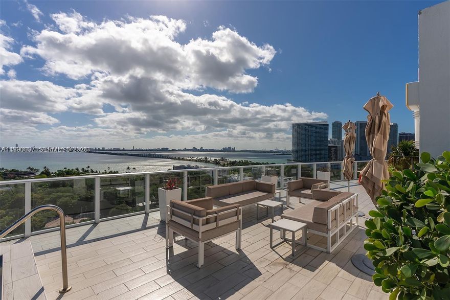 Sought after Boutique Building. Spacious unit at the beautiful Baltus House. Enjoy magnificent sunset views from your balcony facing the Miami Design District. Centrally located next to restaurants, luxury shops, museums, and galleries. Bike to Wynwood, Buena Vista, and the Upper East Side. 15-minute drive to the airport, 10 minutes to Miami Beach, 10 minutes to Brickell. Includes renovated appliances, washer & dryer in the unit, and magnificent sunset views. Great amenities including a gorgeous pool deck, rooftop lounge, and fitness center. Owner willing to finance part of the mortgage but it has to be a mortgage only.  Currently rented for $2800 per month.