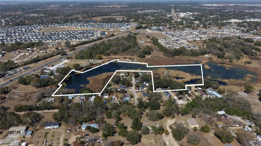 7.28± acres located off U.S. Hwy 17-92N. Property is landlocked (no recorded legal access) and is predominantly covered by water/wetlands. Land is not currently buildable. Buyer to perform all due diligence and verify access, zoning, floodplain/wetlands status, and any future use potential with the county and all applicable agencies.