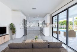 this space can be a family room or kitchen dinning