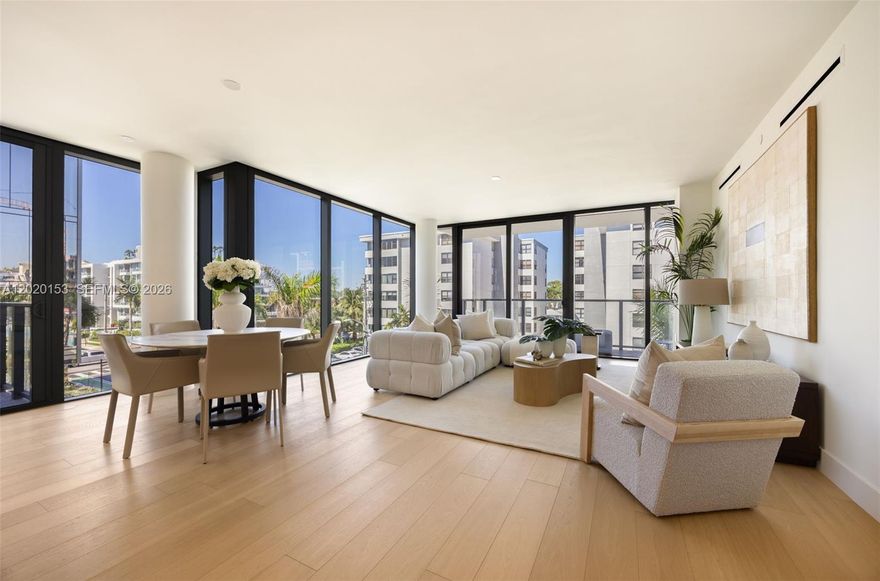 Experience elevated wellness living at THE WELL Bay Harbor Islands, a boutique luxury residential community designed to nurture mind, body, and spirit. This new corner residence offers 3 bedrooms, 3.5 bathrooms, expansive floor-to-ceiling glass windows, and seamless indoor-outdoor living through a private terrace. Thoughtfully curated interiors feature custom Italian cabinetry, quartz countertops, Sub-Zero and Wolf appliances, spa-inspired bathrooms, aromatherapy integration, and advanced air and water purification systems. 

Residents enjoy over 22,000 SF of world-class wellness amenities, including a rooftop ozone saltwater pool with cabanas, fitness and wellness center, sauna and steam rooms, cold plunge, treatment rooms, tea room, reading lounge, concierge and valet services, and over 150 monthly wellness classes. Additional highlights include a functional medicine doctor onsite, paddle boards and kayaks on Bay Harbor Bay, Zen gardens, and a house car to a private beach club.

Developed by Terra Group and David Martin, with interiors by Meyer Davis, THE WELL offers a rare opportunity to live in Miami’s most exclusive wellness-focused community. Ideally located in Bay Harbor Islands, minutes from Bal Harbour Shops, beaches, fine dining, and top Miami destinations. Furnishings by Vesta.