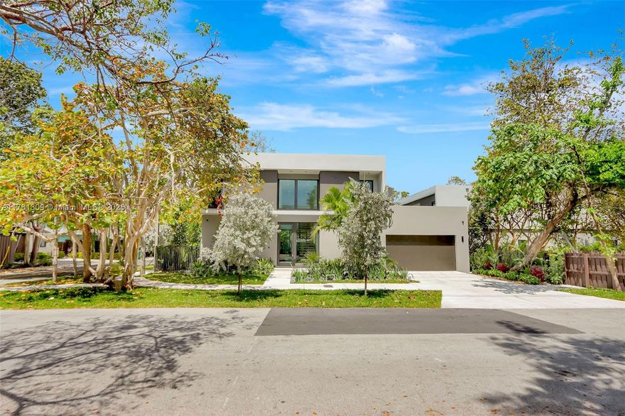 Urban living at its best! Unique 5Bed/6Bath, brand new construction, modern house in the heart Coconut Grove! Extraordinarily located in Center Grove. Meticulously built with top of the line finishes. Perfect for the most discerning buyer. 4 bedrooms & 4 bathrooms upstairs+2nd family room. Guest bedroom & office on 1st floor. Open kitchen with sleek Italian cabinetry. Sub-Zero/Wolf appliances, high-end bathroom fixtures and closet cabinetry throughout. LED lighting, Ethernet wired, Control 4. Expansive outdoor covered terrace featuring a well equipped summer kitchen and pool. Double car garage.Luscious landscaping (w sprinkler system) with perimeter fence for plenty of privacy. Within steps to the Grove village center’s restaurants and bay front parks & marinas. Must see to  appreciate it!