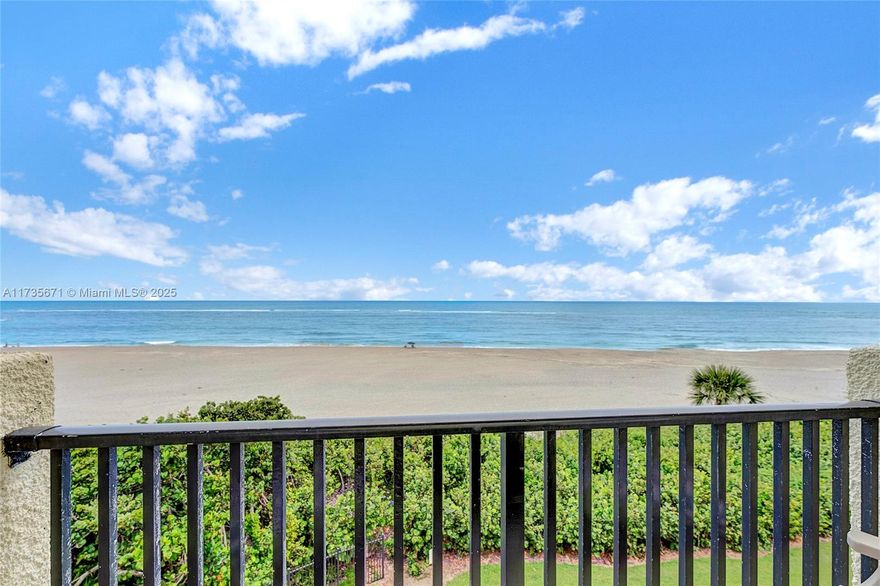 Available Now April 2025- December 2025!   Poseidon himself couldn't dream of a more perfect beach retreat. With soothing ocean breezes & dramatic views from every room, this rare 4th floor END UNIT defines coastal elegance. Enjoy the inlet action from 2 bright airy bedrooms w/ private balconies, 2 full bathrooms, storage galore, & tile floors throughout. Ocean Trail offers a unique resort lifestyle w/ pristine shores, fitness room, tennis courts, pool, hot tub, social rooms, trails, garage, staffed gate, & well-appointed lobby. The ideal residence for optimal adventure & relaxation. Seconds to Jupiter Resort, 2 luxe theaters, mini golf, board rentals, marina, 18-hole golf course, shops, markets, & exceptional restaurants. A golf cart taxi will take you to a show and dinner!