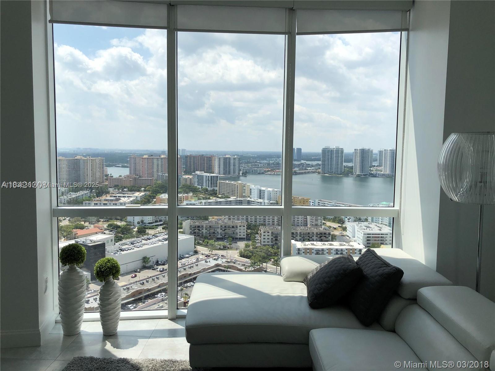 Amazing views from this fully furnished 2 bed / 2 bath residence with 1,289 sq. ft. of bright, contemporary living space. Located on the 39th floor, enjoy unobstructed panoramic views of the Intracoastal and city skyline from the living and dining areas, plus partial ocean views from both bedrooms. Enjoy resort-style living with fantastic spa services and Trump-style amenities.