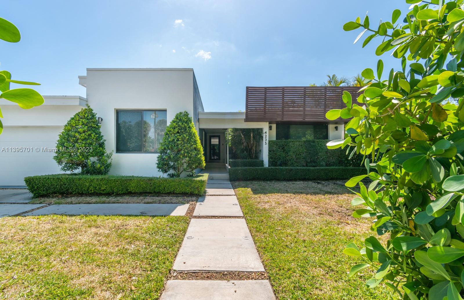 Fully remodeled designer home in Mid-Beach. This 4 Bed, 3 bath, features an open floor-plan with large living and dining areas. The spacious island in the European Style kitchen is great for everyday cooking or entertaining. The interior of the home gets lots of natural light from floor-to-ceiling windows. Outdoor living is made easy with a beautiful pool, a pergola to escape the sun and a large space for dining and entertaining. The home is close to local shopping and restaurants, hotels and the Beach. One attached garage space to protect your car from the elements or just for storage.