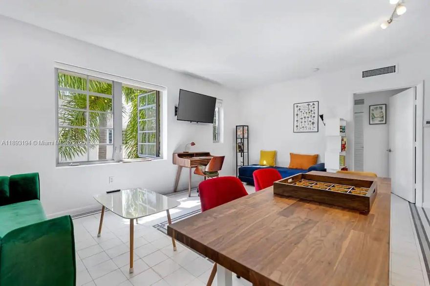 Perched on the top floor, this delightful Miami Beach apartment is part of the luxury Arte City condominium community with hotel-like amenities. This smartly designed and modern 1 BDRM comes fully furnished with two sleeping areas, updated kitchen appliances, a spacious bath, and a brand-new full-sized washer/dryer. The Governor is one of the few properties in Miami Beach that has been given a historic designation and features an attended lobby from 7 AM-11 PM and around-the-clock security. The grounds feature two pools, community courtyards, a community room, a gym, treatment rooms, valet parking, and complimentary beach service for two! The apartment has one covered parking spot and is available for 6-month to 1-year rentals.