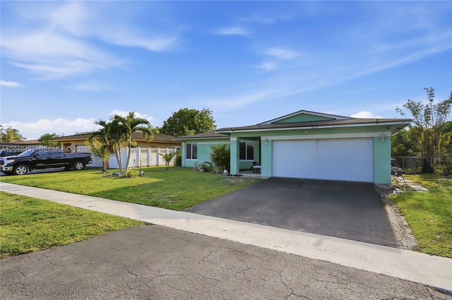 Spacious single-family home featuring 4 bedrooms, 2 bathrooms, and a 2-car garage. Recent upgrades include a 2022 roof and A/C unit, 2023 water heater, and all high-impact windows. The home offers a large family/entertainment game room perfect for watching TV and gathering with family and friends. Enjoy a spacious yard with plenty of room for outdoor living and entertaining.