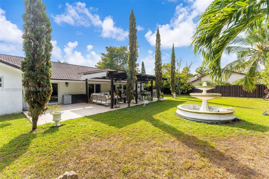 Beautiful and well-kept single-family home in the highly desirable West Kendall area featuring bright and spaciousliving areas, an open layout, and tile flooring throughout. The kitchen offers ample cabinet space and overlooksthe family room, perfect for everyday living and entertaining. Generously sized bedrooms and updated bathroomsprovide comfort, while additional highlights include a newer roof, high-impact windows, and a drivewayaccommodating up to nine cars. The private backyard is ideal for gatherings, outdoor dining, or relaxation, and theproperty is conveniently located near excellent schools, shopping, restaurants, and major highways.