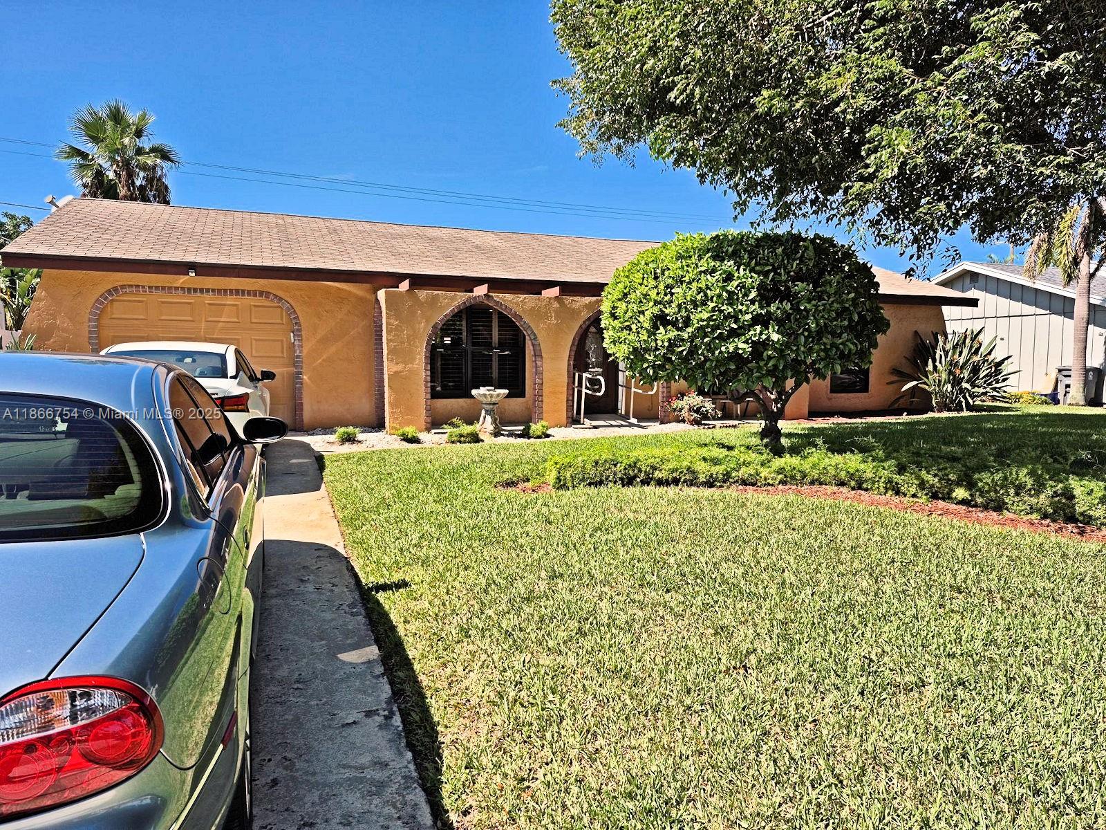 Beautifully and stunning 3-bedroom 2 bathroom. This fantastic single-family home with pool offers the perfect blend of style, comfort, functoriality, spacious fool plan featuring separate dining, family room and living room. This well-maintained property is centrally located with no HOA in quiet and desirable neighborhood. A/C is approximately 2 to 3 years old. Window & door replacement with high impact, newer roof. This perfect home awaits your perfect buyer and their family.