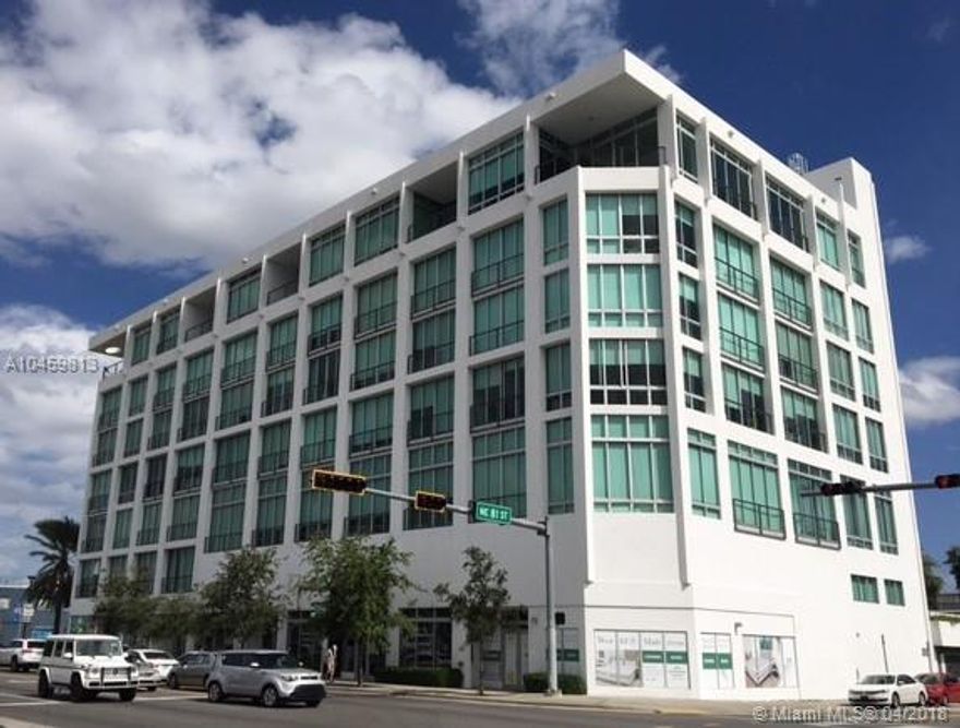 The Bank is a mixed-use, live work condo, featuring exposed ceilings, natural concrete floors, contemporary European kitchens and stainless steel appliances. Amenities include spa, sun deck with small pool, fitness center with cardio and weight equipment. Located in the up and coming MiMo district, across the street from new CVS, a few blocks from Vagabond Motel and famous eateries. Can be rented as office or residence.