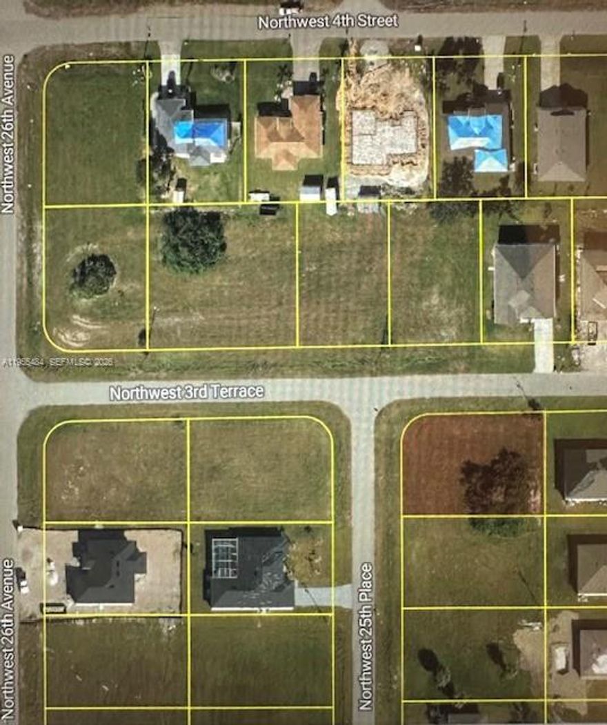 Discover an exceptional opportunity in Cape Coral with this corner lot. Situated in a desirable and rapidly growing area, this ready-to-build property offers the perfect setting for a custom single-family home. Enjoy a smooth and efficient path to construction in a high-demand location known for its growth and long-term value potential. Whether you’re building for yourself or investing, this lot offers a prime opportunity in one of Cape Coral’s most sought-after areas. Plans available for a 3bd/2ba single family house.