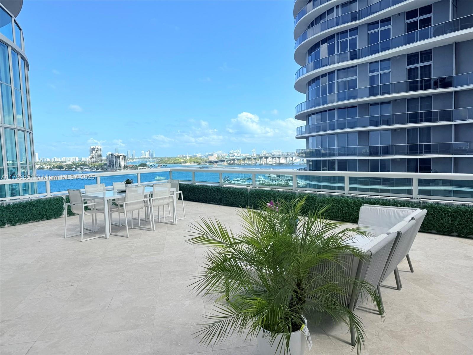 Rental Property at 1800 N Bayshore Dr 1001, Miami, Broward County, Florida - Bedrooms: 2 
Bathrooms: 3  - $5,200 MO.
