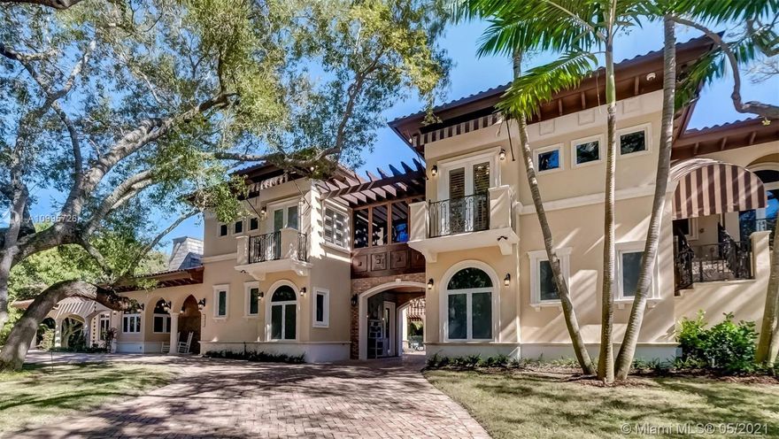 Absolutely luxurious Custom Pinecrest Estate with incredible detail & quality. The 6,100 sq ft residence offers 4B/4.5B all ensuite, with a guest house, large office space, media room, elevator and so much more! This immaculate home transports you to a beautiful chateau in France. The property offers custom gourmet kitchen, custom built-ins, fireplaces throughout, natural light pours through the home accenting vaulted ceilings, with wood & marble floors. Features include a 4 car garage, a second floor movie, bar & lounge area featuring a glass floor overlooking your garage, wine storage, exceptional outdoor recreational spaces, extra large+stunning pool/spa built in 2019, basketball court, covered wrap-around patio. Lush landscaping that make it perfect for both relaxing & entertaining.