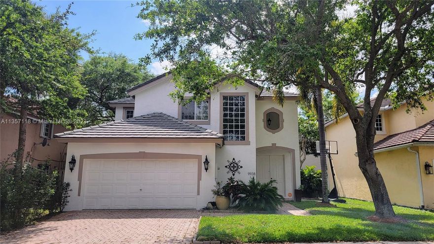 Enjoy this CLEAN & BEAUTIFULLY UPDATED HOME with tasteful TRAVERTINE flooring, OPEN FLOORPLAN, MODERN FEATURES & KITCHEN with S/Steel Applcs & Front Load Washer/Dryer, inviting Bathrooms, Tray ceiling bedrooms, upstairs flooring wood/carpet. FAMILY FRIENDLY community for all ages! Fall in love with lovely home  and well maintained home GATED community NORMANDY at PEMBROKE LAKES. Short drive to the BEACH, FLL Airport, Stadium & HARD ROCK Hotel & CASINO. Very CENTRALLY LOCATED between 3 major highways, near all essentials - good Shopping, Dining, Hospitals, Schools, Worship and MULTIPLE PARKS, Pembroke Lakes GOLF & Racquet Club access, plus the Pembroke Pines NEW CITY CENTER with huge Recreational & CULTURAL ARTS facilities. HOA approval required.