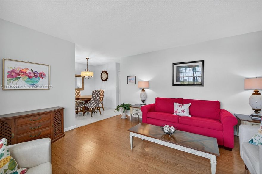 Beautiful & bright unit for sale at the Mar-Len Gardens with 1 bed & 1 bath directly on the 1st floor. Located in building 9, this one features an updated kitchen with white cabinets, granite countertops & new refrigerator. Tiled & laminated wood floor throughout & nice patio with quiet views on the garden. Exit from you back patio, easy access. Water heater 2022. With a king size bed & a sofa bed to accommodate your guests, will sell furnished with some exclusions. This HOPA verified & gated community is offering: two pools, gym, pickleball, bocce & more. COOP with land lease. Cash only, No Rental 1st year, then once a year for a max of 3 months. Total fees including taxes, maintenance, reserve & land lease is $750 per month. No taxes to pay at the end of the year! Near the beaches! WOW