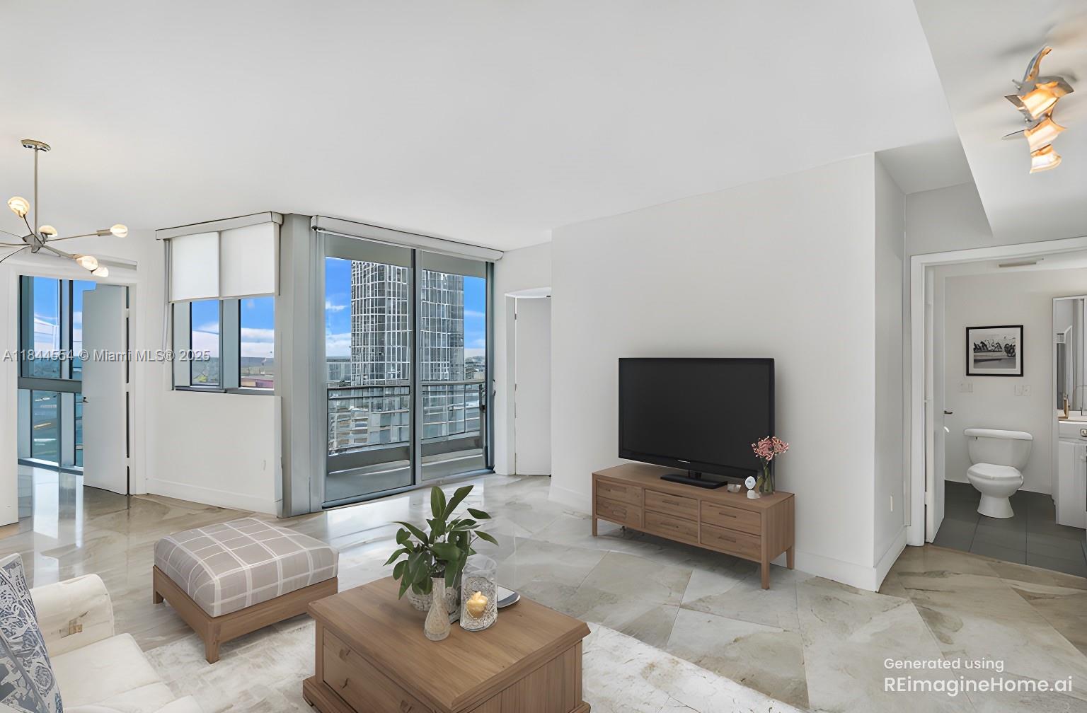 Experience elevated city living with stunning river and skyline views from this 21st floor residence at Mint, a modern and secure building in the heart of Miami. This spacious 2-bed, 2-bath condo features elegant marble flooring, soaring nine-foot ceilings, and a bright, open layout. The kitchen is equipped with sleek European cabinetry, stainless steel appliances, and ample counter space, perfect for cooking or entertaining. Both bedrooms offer generous closets and refined designer finishes. Step out onto your private balcony to enjoy sunset views and evening breezes. Mint offers a full suite of luxury amenities, including an infinity-edge pool, spa, state-of-the-art gym, valet, and 24/7 security—all just steps from Brickell City Centre’s premier dining, shopping, and transit options.