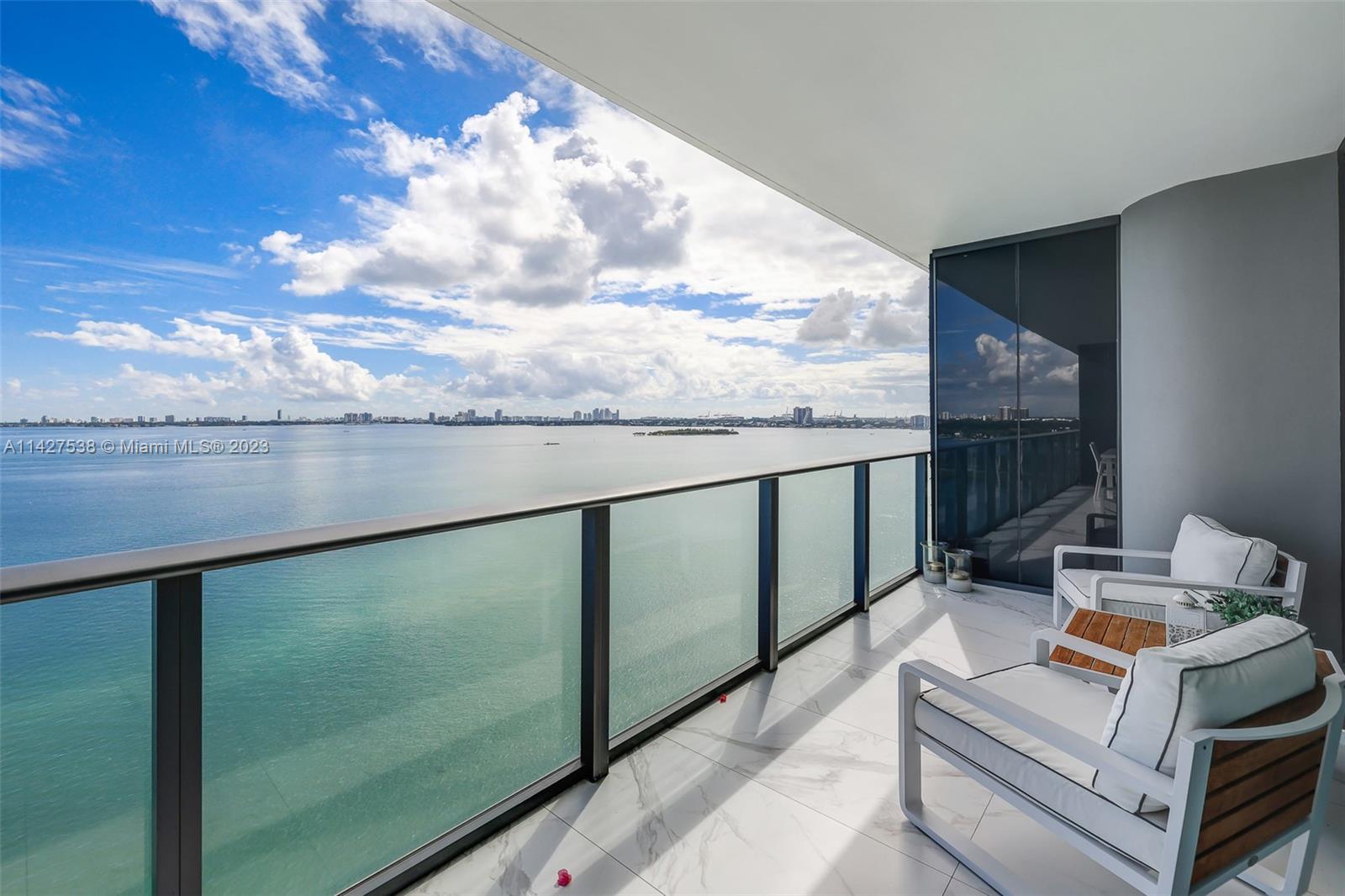 Show and lease this elegantly furnished 1 Bedroom 1.5 baths in ONE Paraiso. It features modern open design, custom Italian style cabinets, SUBZERO/WOLF appliances, large balcony with an incredible panoramic bay view! Building offers world class amenities including club room, billiard room, media/screening room, state of the art fitness center, Spa with Sauna, showers, hammam and massage rooms, luxury resort style pool deck with BBQ Grills, cabanas, pool on the 9th floor and another Bayfront ground level pool, cabanas and hot tub. Enjoy the stunning design by Piero Lissoni. One garage parking space. Basic Cable and Internet included.