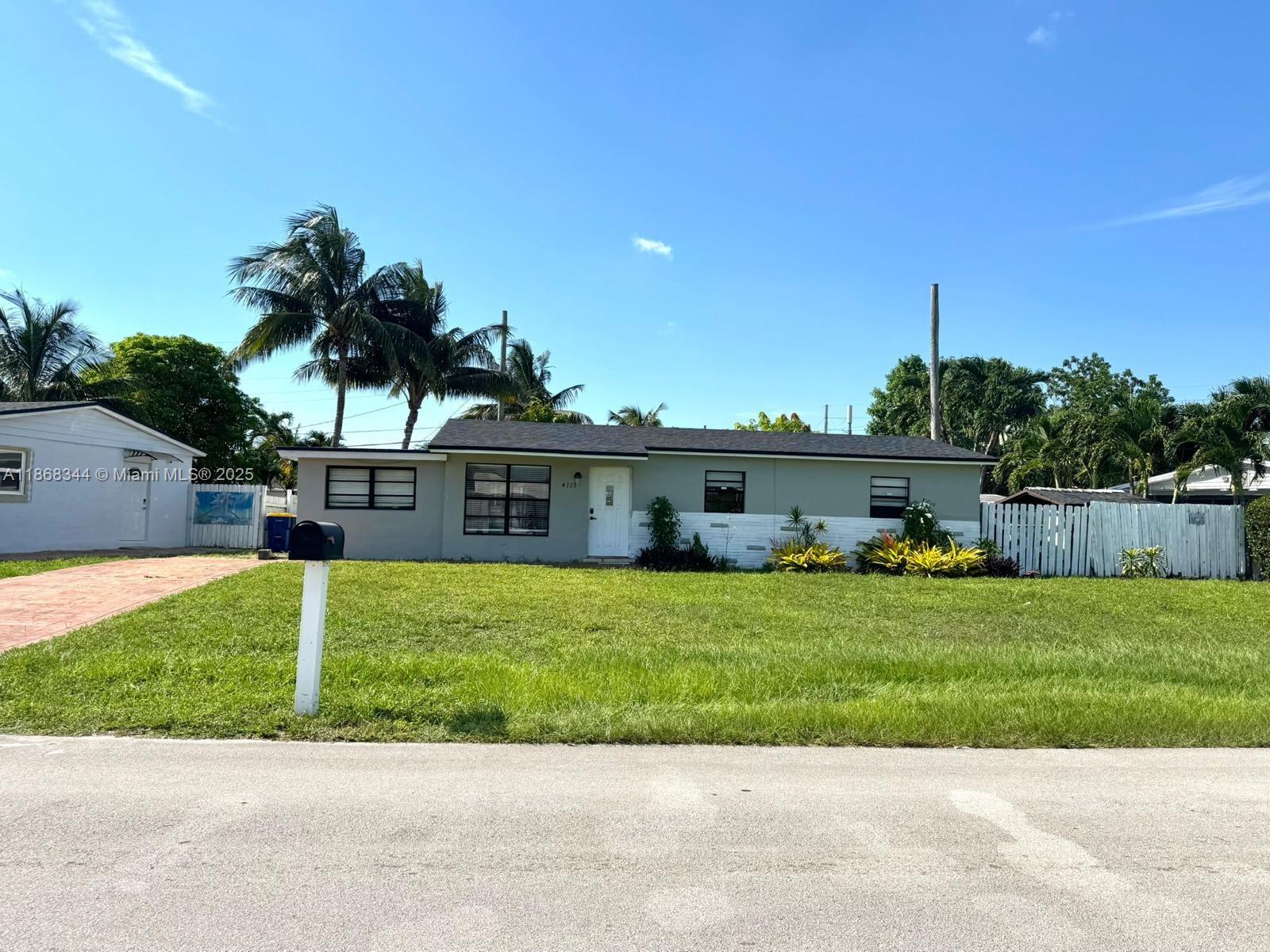 Spacious 3-bedroom, 2-bath single-family home in Dania Beach. Property offers ample parking for RV or boat. No HOA and immediate occupancy available. Water, electricity are included in the rent! Central location near 441 and Griffin Road, just minutes from the Hard Rock Hotel. Easy to show.