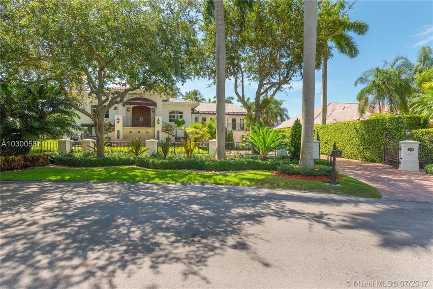 Conveniently located on a private street in Cocoplum (Phase 1), this elegant contemporary Mediterranean water-front home is private and fully gated. Sitting on a 23,525 SF lot surrounded by lush landscaping and romantic water-features, this whimsical home features 5 bedrooms/5.5 baths, den/library, built-in bar, family room and a summer kitchen that overlooks the glistening pool. Superb chef’s kitchen perfect for family gatherings and entertaining. Home offers 2 car garage and a full house generator.