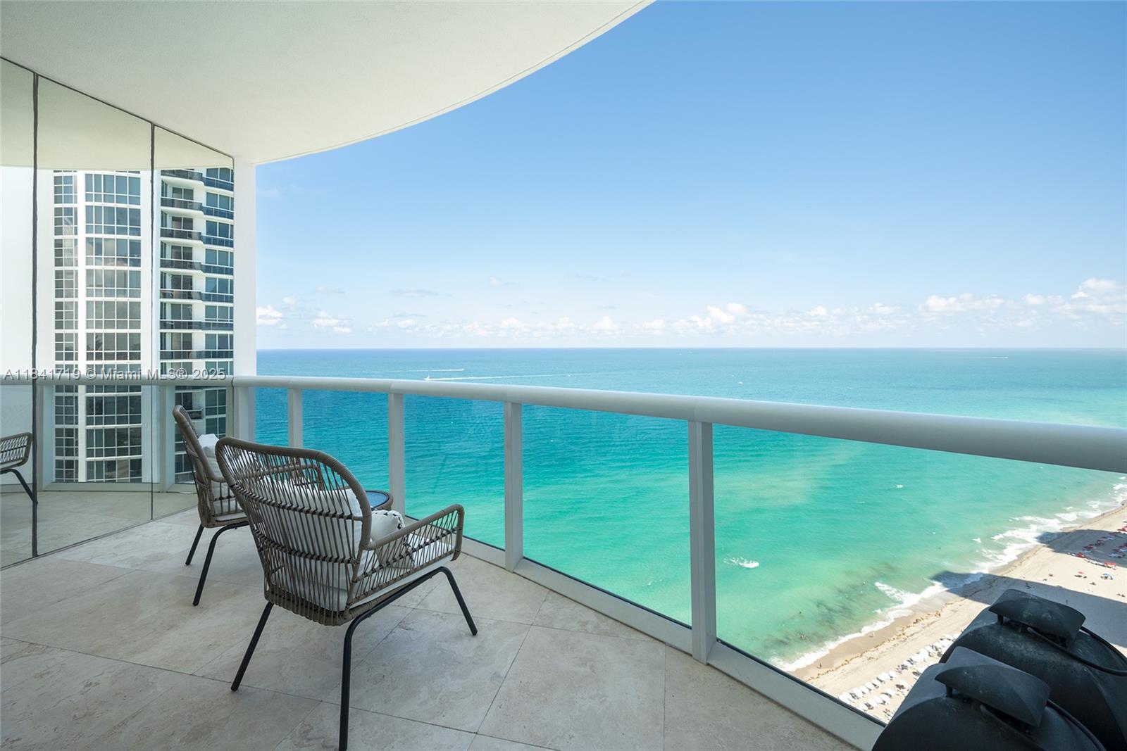 Luxury 2 bedroom 2 bath unit at Trump Royale with panoramic ocean and city views. This is a corner unit facing the Ocean, featuring the best finishes with floor to ceiling windows, Miele kitchen appliances, hot-tub, walk-in closets, laundry room. Trump Royale residents have access to a wide range of five-star amenities, such as full-service concierge, gatehouse entry with 24-hour attendant, valet parking, lagoon pool, two lap pools, Jacuzzis, Bar & Grill, tennis center, and two-story spa and fitness center with state-of-the-art fitness equipment, saunas, steam rooms, and massage treatment rooms.