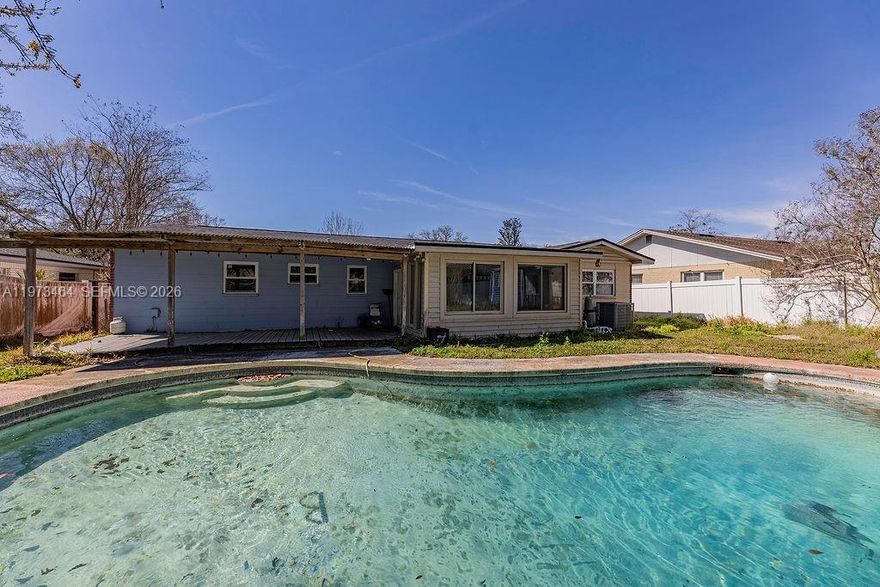 Welcome to this quaint 3-bedroom, 2-bathroom Pool home located in a desirable area of Jacksonville, Florida. This property offers a spacious and functional layout, perfect for comfortable everyday living and entertaining. The home features an open living area filled with natural light, a spacious kitchen with ample cabinet and counter space, and generously sized bedrooms. The primary suite includes a private bathroom and plenty of closet space. Enjoy the Florida lifestyle with a large backyard, ideal for relaxing, gatherings, or creating your own outdoor oasis. Conveniently located near shopping, dining, schools, and major highways, this home also provides easy access to Jacksonville stunning beaches, parks, and local attractions. Call today to schedule a tour!