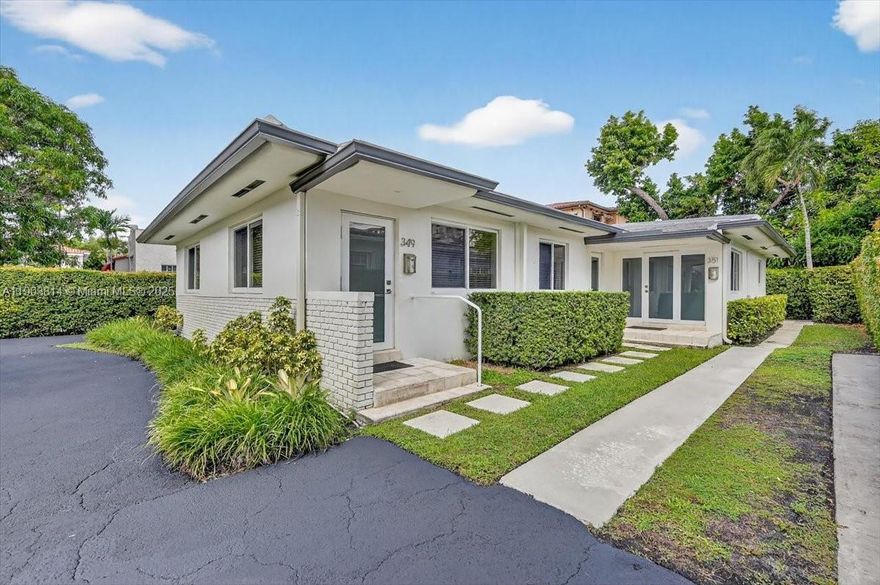 Location, Location, Location! Step into this pristine, like-new 2-bedroom, 1-bath private duplex in the heart of Coral Gables. Just a short walk to Downtown Gables and Miracle Mile, where you’ll find world-class dining, shopping, and entertainment. The home features bright, open living spaces, modern bathroom, Hurricane impact windows and an in-unit washer and dryer for your convenience. Enjoy plenty of parking and the unmatched lifestyle of one of Miami’s most desirable neighborhoods.