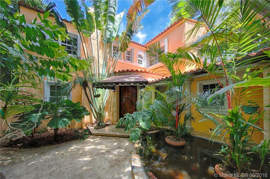 DRASTICALLY REDUCED for quick sale. One of the best w/f buys on the Venetian Islands. Enjoy sunsets from this Mediterranean home w/ gated entry. Main house has 3 ensuite upstairs BR's, w/ master terrace overlooking Bay. Private downstairs BR & BA with separate entrance perfect for home office. Detached 2 car garage built in 2009 features upstairs 1 BR guest apt. Oversized dock & boat lift cleverly designed to accommodate multiple boats. Major dock & seawall work completed approx 5 years ago.