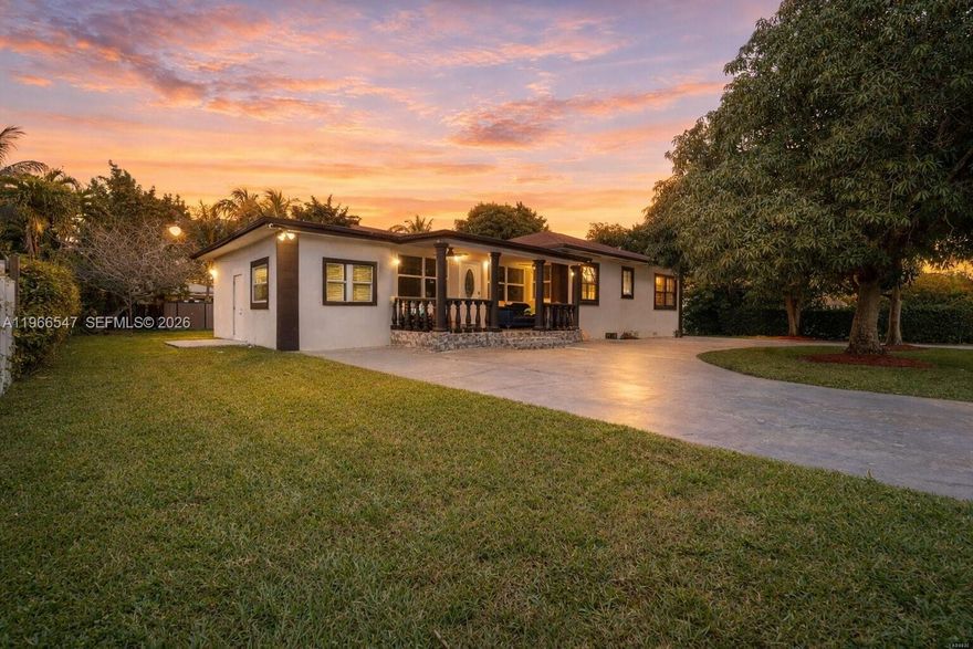 Spacious home on a double lot with strong income potential. The kitchen has been recently renovated with modern finishes and updated features. The main house offers a comfortable 3-bedroom, 2-bathroom layout. In addition, there is a separate studio and an efficiency, each with its own private entrance, ideal for rental income or an extended family. The fully fenced front yard provides plenty of outdoor space. A great opportunity for a large family looking for extra income potential.