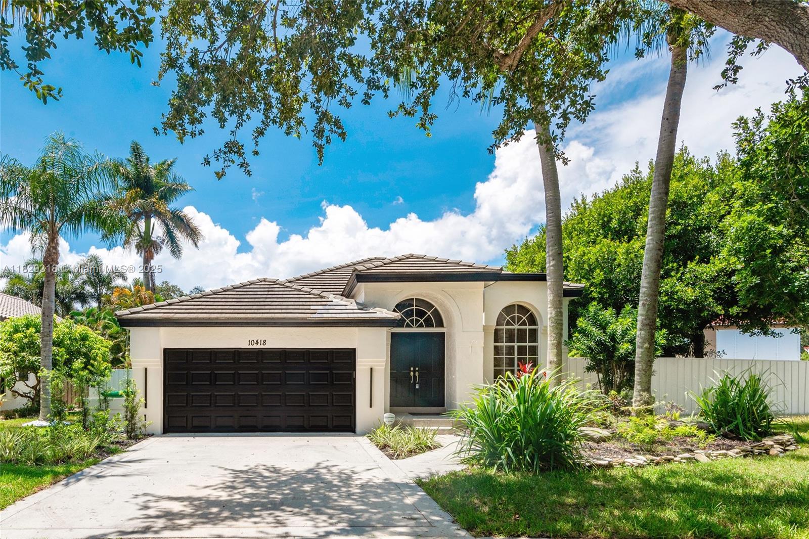 Stunning 3 Bed 2 Bath home in Embassy Lakes. House sits in almost a 1/4 lot. Very light and bright with plenty of hardwood trees and lush landscaping. Renovated kitchen with quartz counters and Italian cabinets with soft-close feature. Renovated bathroom has roman tub, recessed lighting and dimmers, and quartz counters. Blue tooth speakers are in both bathrooms with ambient lighting. Main Bedroom is enormous with linen and walk in closets. Other features include Stainless appliances, upgraded cabinetry, open patio, garage office, more. Exceptional gated community with great 24/hour security, Olympic size community pool, basketball, pickleball and tennis courts, fitness center, more! Lawn company twice a month included. Photos 9, 16, and 20 are virtually staged.