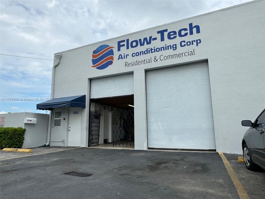 70% SELLER FINANCING. AN EXCEPTIONAL FLEX SPACE (warehouse + office) + ADJACENT PAVED LOT ** IDEAL FOR INVESTORS OR OWNER OCCUPIED ** 2 FOLIOS (7021 SW + 7027 SW): BUILDING 4,860 SF + LOT 4,279 SF ** BUILDING: 1,700 SF WAREHOUSE w/ 18' CLEAR CEILING HEIGHT + 1,580 SF SECOND FLOOR WITH 5 OFFICES under AC + 1,580 SF FIRST-FLOOR STORAGE, BOTH w/ 8' CLEAR CEILING HEIGHTS + PAVED LOT 4.279 SF **PAVED LOT WITH 8 PARKING SPACES OR OPEN EXTRA STORAGE **PARKING UP TO (9) CARS IN FRONT OF THE BUILDING ** TOTAL OF 17 PARKING SPACES ** UPGRADES: NEW $20,000 ROOF (JANUARY 2024) WITH A 10-YEAR WARRANTY + A $20,000 PAINT JOB IN 2021 + SEPTIC TANK INSTALLED IN 2008 *** 40-YEAR RECERTIFICATION APPROVED IN 2021

*APPOINTMENTS ONLY* PLEASE SEE BROKER REMARKS*