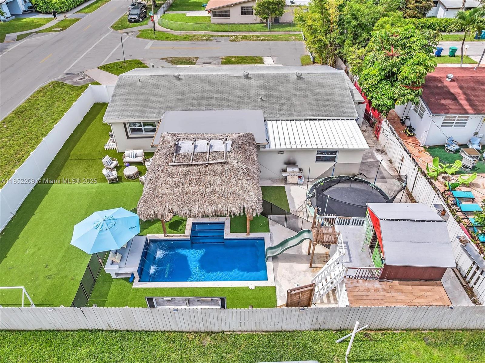 Beautifully renovated 4BR/2BA corner-lot home with private theater, resort-style pool, gazebo, and play area. Luxurious bathrooms, spacious layout, and amazing outdoor space perfect for entertaining. Prime location near top schools, parks, and dining. Peaceful neighborhood. Priced to sell, just bring your suitcase. This one won't last!