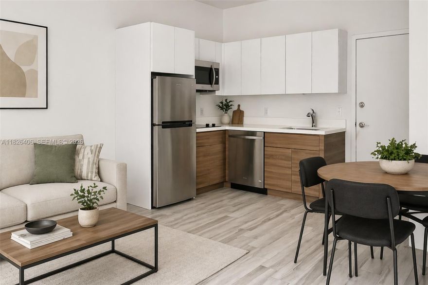 Great investment opportunity in Miami Beach! The flat is well divided and features wood ceramic floor all over, Italian style kitchen with stainless steel appliances, glass shower, washer and dryer. Wi-Fi included in the Monthly Maintenance. Elena condo is one of the best options to enjoy south beach with all the comforts and needs of a home, do not miss the opportunity to own it! Location is great, steps from Lincoln Rd mall and just a few blocks from the beaches. Unit is tenant occupied until 2/28/26 @ $1900/mo. Special Assessment has already been paid in full. Financing acceptable with min 50% down payment. SHOWINGS ALLOWED ON WEDNESDAYS AFTER 12PM AND ON SATURDAYS AFTER 2PM, 24h notice required. *VIRTUAL STAGING*
Financing possible with 50% down payment.
