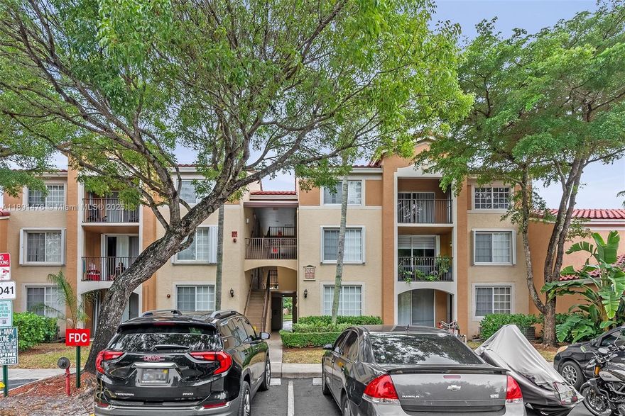 2 Bedrooms 2 Full Baths unit @ Enclave at Miramar with porcelain floors in living / dining area and wood floors in bedrooms. Washer and Dryer inside the unit. Unit will be delivered in perfect condition, totally repainted. Gated community with nice amenities and perfect location. Internet not included. Tenant occupied, 24 hrs notice, please use Showing Assist. 30 days to process tenant applications. $75 to rush it to 15 days.