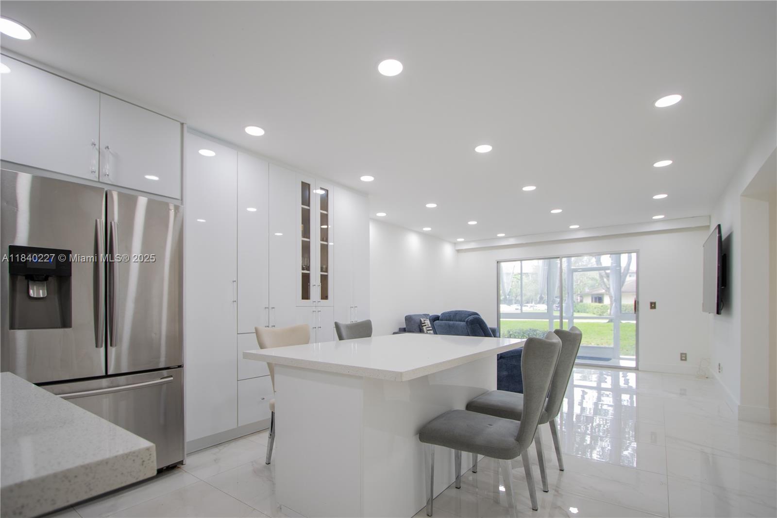 Experience the perfect blend of comfort and style in this brand-new, never-lived-in 3-bedroom, 2-bathroom condo—fully renovated and beautifully furnished. Featuring custom mirrors, hurricane shutters, and soft neutral tones throughout, the unit offers a bright, open, and inviting atmosphere. The expansive living room is ideal for both relaxing and entertaining. Located in a meticulously maintained 55+ community, residents enjoy access to premier amenities including golf, tennis, pickleball, multiple swimming pools, and a convenient shuttle bus service. This is luxury living at its finest—designed for a vibrant, active lifestyle with the added appeal of being completely untouched.
