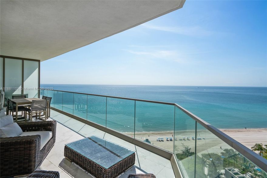 Experience the Armani lifestyle in this oceanfront gem at Sunny Isles Beach. This elegant 2 bedroom + den, 2.5 bathrooms residence showcases 10-foot ceilings and floor-to-ceiling windows framing breathtaking ocean and city views. An oversized balcony with a summer kitchen extends your living space outdoors. Inside, Armani’s signature touch is reflected in the custom finishes and top-tier appliances. Residents enjoy an unmatched collection of amenities, including private oceanfront dining, the tranquil Armani Spa, a state-of-the-art fitness center with direct beach access, movie theater, cigar lounge, children’s playroom, and more.