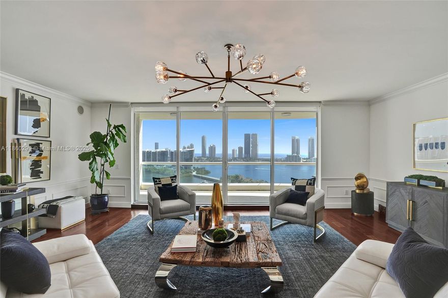 The DEAL you've been waiting for... Spectacular 3BD/3.5BA, 2,840 SF residence on the 18th floor of Bella Mare at Williams Island. Enjoy panoramic views of the Intracoastal, ocean & skyline. Elegant formal dining w/ wainscoting, chef’s kitchen w/ 2 Wolf ovens, Gaggenau gas cooktop w/ grill, Sub-Zero fridge & wine cooler. Primary suite features spa-like bath w/ steam shower, soaking tub & custom closets. 5-star amenities: pool, fitness, spa, theater, wine lounge & 27,000 SF Williams Island spa/club. Priced to sell! Please click on "virtual tour" in the mls to see a complete professional video of this property.