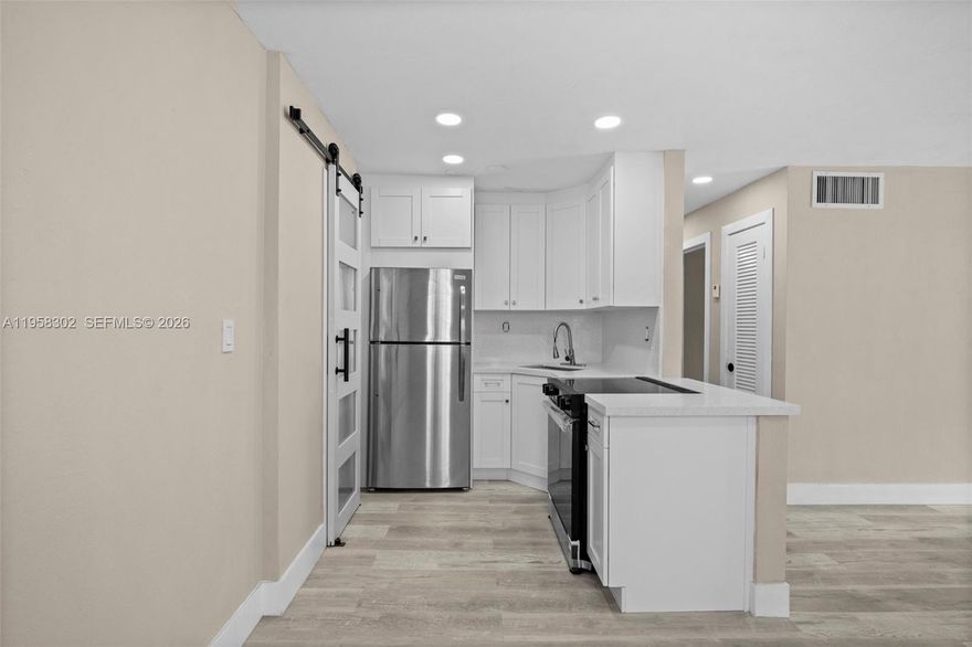 Updated 1 bedroom 1 Bath located in Palmetto Bay near the Falls. East of US.1, walking distance to metro bus station, & shopping.  "A" rated school zone for elementary, middle and high school.  Surrounded by single family homes over $1 million dollars in palmetto bay. 

Community pool, balcony, assigned parking and guest parking. Easy to show and move in ready. 
Building 40 year and 10 year recertification completed.
OPEN HOUSE SATURDAY Feb 7, 2026 from 2 to 5 pm