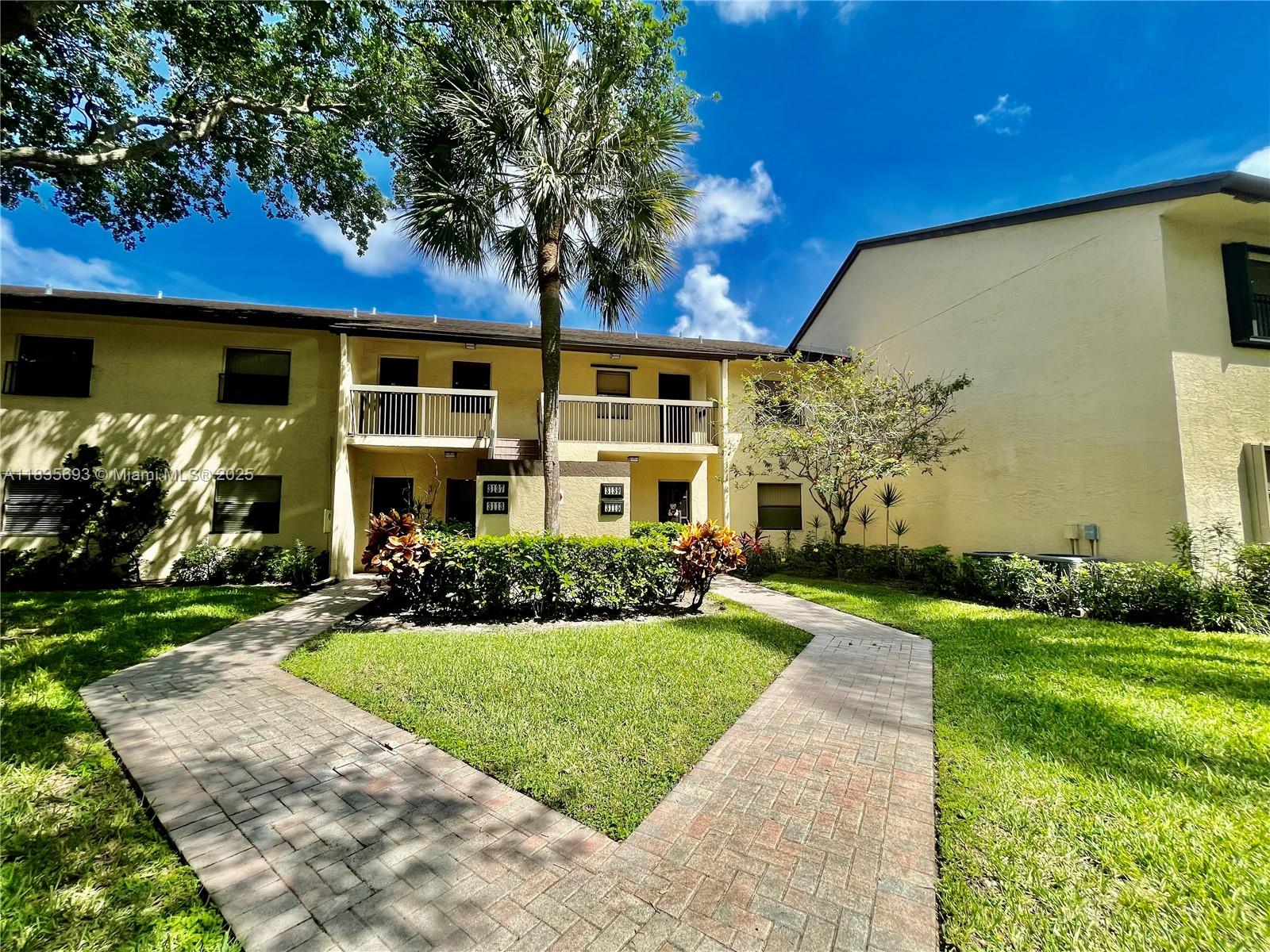 Immaculate condo, top floor unit 2 beds 2 baths featuring vaulted ceilings & New vinyl floors throughout, spacious & bright showing pride of ownership. Screened balcony with peaceful water view, Washer & Dryer in unit. The community offers lots of resort style amenities such as olympic size pool, hot tub, kiddie pool, playground, basketball/ volleyball/ pickle-ball courts, theater, ballroom, billiard room & much more! 5min from the Promenade with lots of dining & shopping, 15min to the beach! Don't miss the opportunity to call this renovated condo your Home, contact me to schedule a private showing. 15% min down payment. 690min credit score required per HOA.