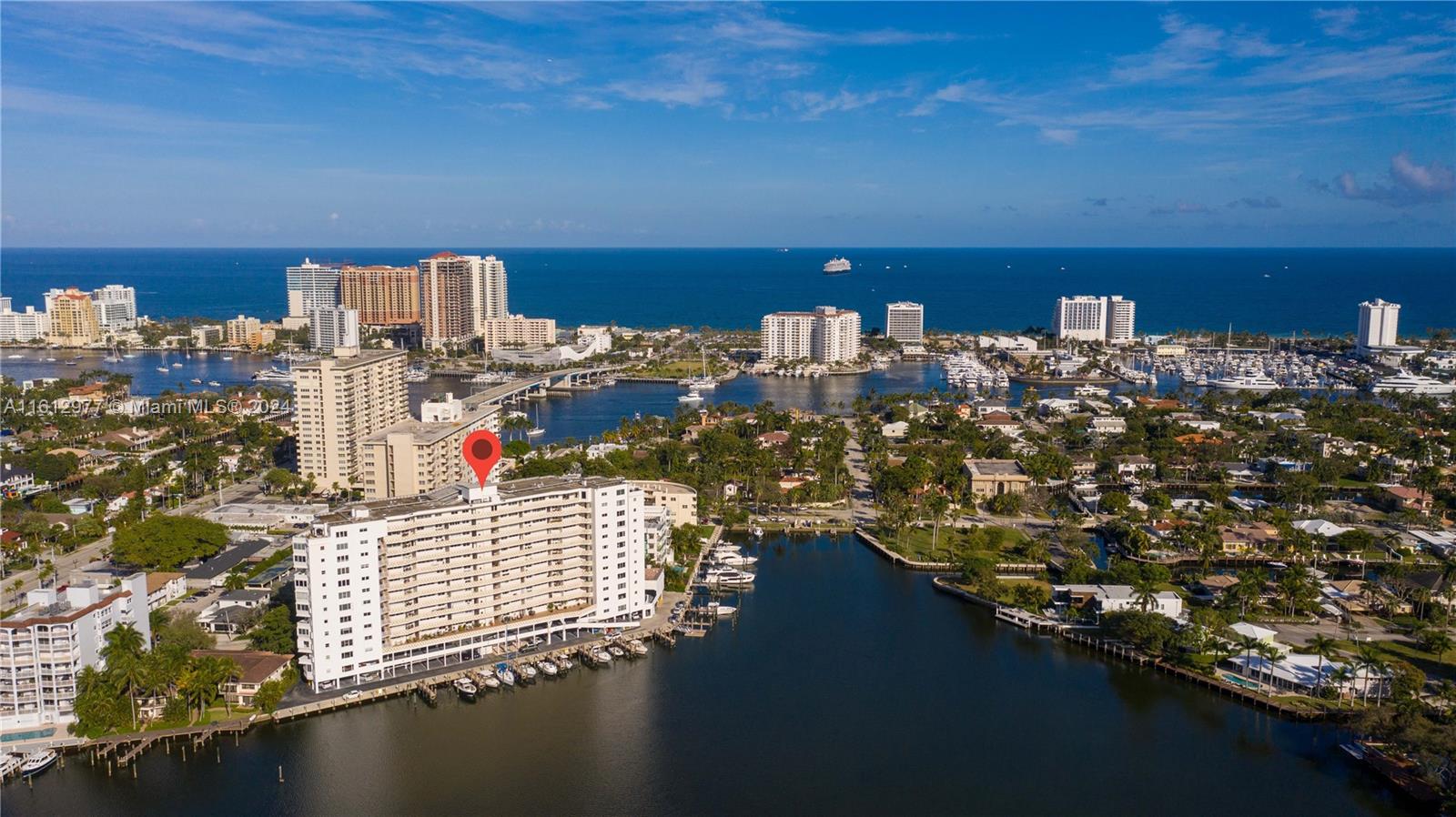 Motivated Seller. Priced to sell quickly.
Fabulous boutique condo high rise building. Large 2BR unit with 1,585 SF. 9' ceiling heights!
Newly updated unit including a brand new kitchen including countertops, cabinets, appliances. Impact windows. Heated outdoor pool. Doorman/Concierge service 24/7.
Boat slips available up to 50'. Large patio deck overlooking Sunset Lake w/unobstructed views of downtown Fort Lauderdale, Canals and Sunset Lake. Walk in minutes to the beach and/or central downtown Fort Lauderdale. Huge outside deck with lots of privacy and tranquility facing Sunset Lake. Assigned Garage Parking.
NOTE: Monthly Assessment INCLUDES condo's cost of Heating, Air Conditioning, Water, Cable (estimated at $500/Mo. if paid separately by Owner).