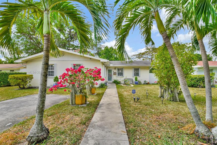 Charming 3/2 Home in Coconut Grove.  Perfect to live in and enjoy the great schools, public transportation, dining and shopping all around due to its central location. Can also be a great investment as this is zoned duplex and you can add on or build new.  Many opportunities with this property.  Has fruit trees and covered terrace on a nice sized backyard for entertaining.  All tile floors throughout the home and a great floor plan.