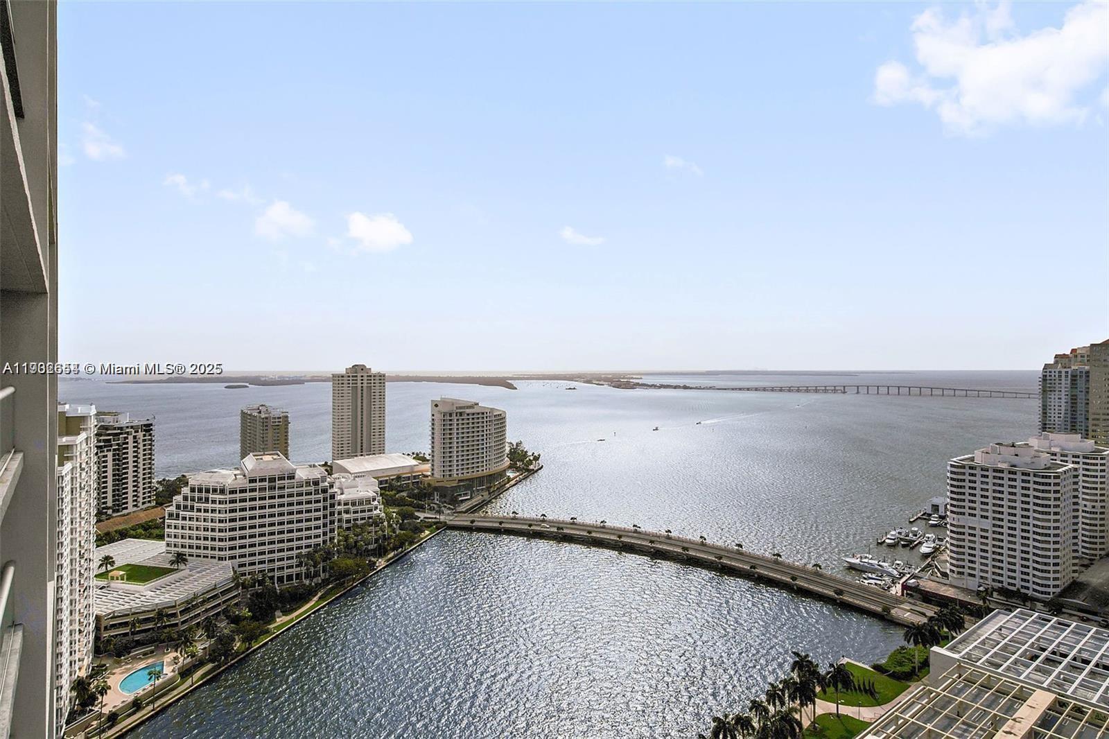 Welcome to the most stunning water view on one of the highest floors for a luxury a spacious 1bed/1bath in Icon Brickell. Features include: white tile floors, floor to ceiling windows, Wolf and Sub Zero appliances, large living space, spacious master bedroom with custom drapes, huge walk in custom built out closet, double vanity in the master bathroom and panoramic views of the water, skyline and sunset. Live waterfront and have access to world class restaurants such as Cipriani, La Cantina No. 20, and 15th & Vine Kitchen & Bar and also resort style amenities including pool, spa, gym and more. Walk to shops, restaurants, Brickell Center Mall and more.