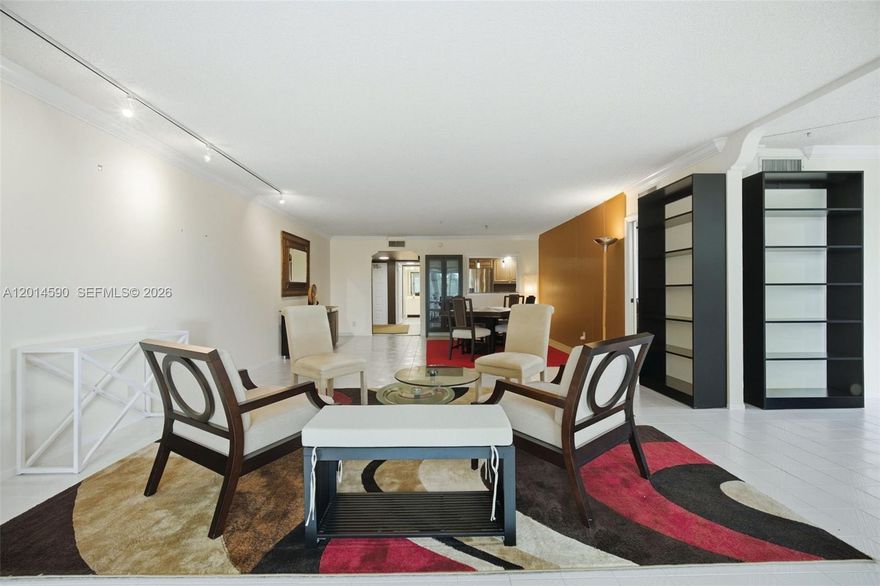 Rarely available "King" model in desirable Palm Aire! This is the largest condo floorplan in the development. Large open living area with adjacent den (or bedroom). Large Master bedroom has space for office or exercise activity. Roomy modern kitchen offers ample storage and updated appliances. Remodeled baths are bright and functional. Impact windows throughout, including porch (NB-porch slider is original). This unit overlooks a lushly landscaped greenspace and is situated near the perimeter of the community with quick access to major roadways and is just minutes from either I-95 or the Fla. turnpike. The newly emerging entertainment district "The Pomp" at Harrah's Casino is soon to offer myriad dining, shopping and entertainment options and borders the opposite end of the development, while all major services are close by. Furniture available. Building access secured, this is an all-ages community. All occupants must have 720> credit score and obtain satisfactory background check. HOA requires 20% down at closing. This association is well-funded and has passed mandatory structural inspections. This is an all ages community. Maintenance includes basic cable and Internet and more. Truly a must-see!
