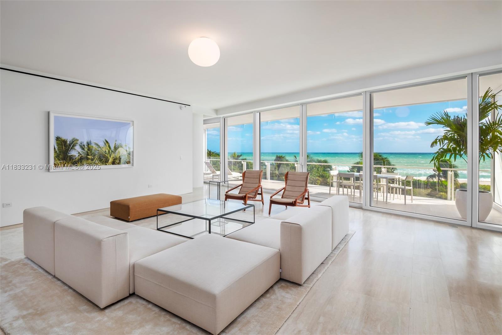 Experience the LEGENDARY FOUR SEASONS LIFESTYLE from this one-of-a-kind OCEAN WALKTHROUGH UNIT at The Surf Club. This extraordinary unit designed by Pritzker Prize-winning architect Richard Meier features 4 Bedrooms, 5 Bathrooms plus Powder Room, Office, Staff Quarter, Laundry with over 4000 SF interior with large terraces perfect for entertaining. Enjoy the ART OF HOSPITALITY by Four Seasons with à -la-carte services including 24-hr concierge, in-room dining, housekeeping, & more. Property: 4 Pools & Beach (fully serviced), Residents-Only Fitness Centers, 4 Restaurants including Thomas Keller restaurant, Four Seasons Spa, 2 shops, &more.