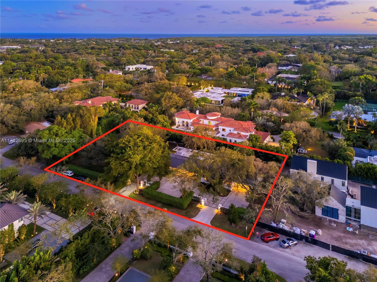 Situated in the heart of Ponce Davis, this fabulous Palm Springs-style home evokes California chic! Tucked away on a walled & gated 37,026 SF lot, the 4,772SF home feat. a bright, open floorplan with formal living room, chef’s kitchen w/ high-end appliances & huge island that is open to the family room and formal dining room w/ vaulted ceiling. The covered porch overlooks a saline pool & adds wonderful entertaining space! Located privately to one side of the home, the primary suite has gorgeous views of mature landscaping, large built-in,2 walk-in closets, & spa-like bathroom. There are 3 add’l BRs, an office space, laundry room, & detached 2-car gar. Beautifully updated w/wood floors, impact glass windows & doors, & much more, this is a wonderful retreat in Miami’s finest neighborhood.