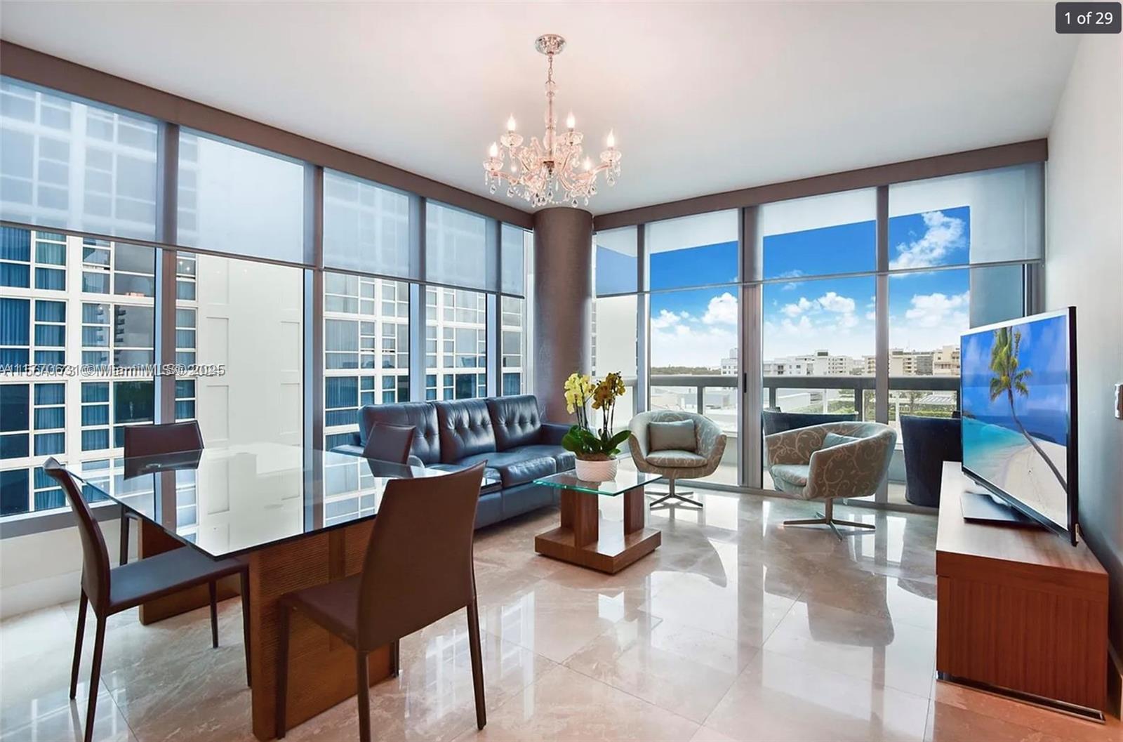 Rental Property at 6899 Collins Ave 709, Miami Beach, Miami-Dade County, Florida - Bedrooms: 1 
Bathrooms: 1  - $5,200 MO.