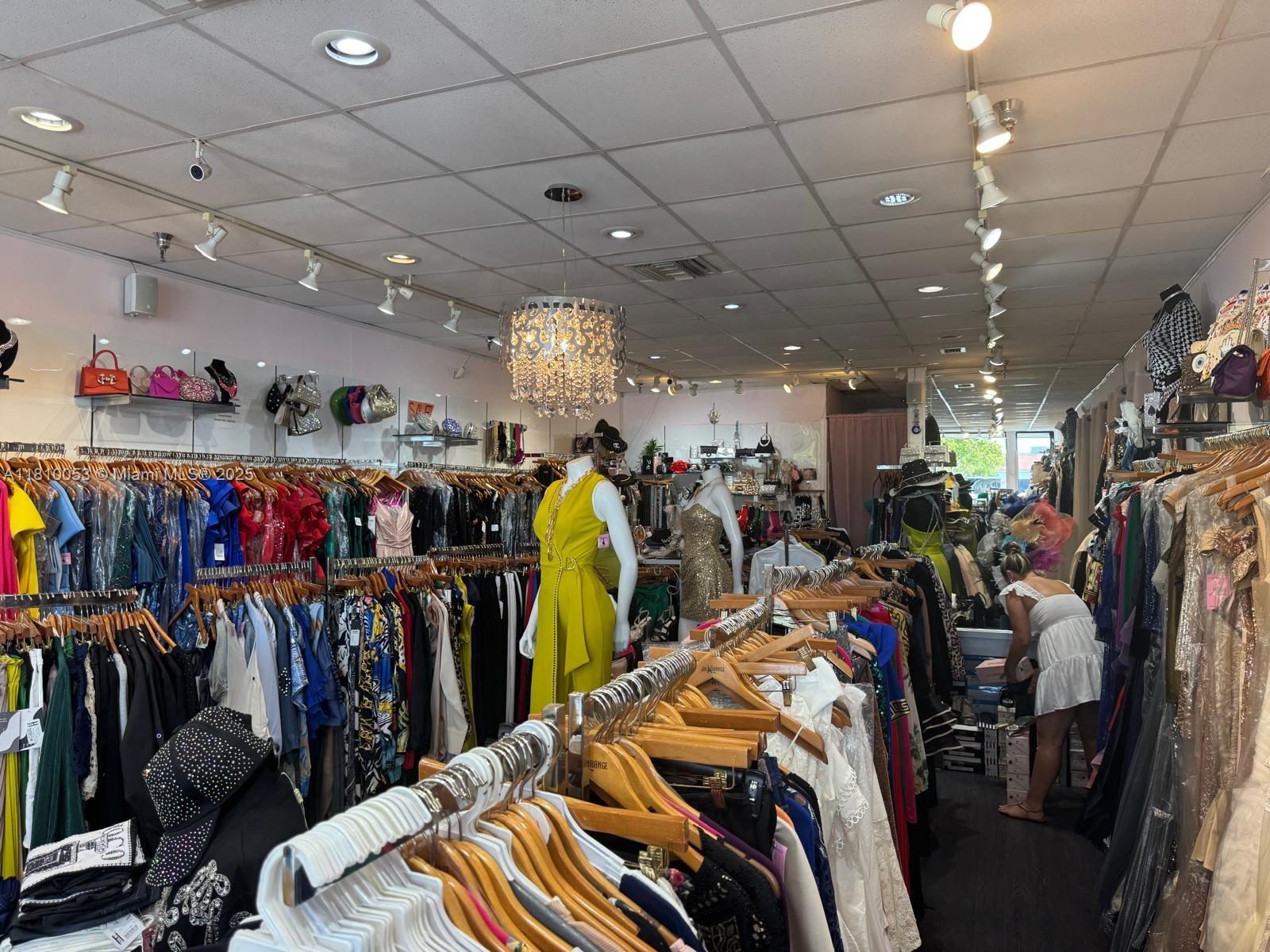 Discover a rare chance to own a thriving formal dress boutique in Aventura, FL, just minutes from the iconic Aventura Mall. Operating for 12 successful years in a high-traffic plaza, it attracts a steady flow of loyal and international clientele. The boutique boasts a strong reputation, comprehensive inventory of elegant dresses, accessories, and all essential fixtures. It includes a professional website, active social media, and a proven business model for immediate revenue. Recent upgrades - new A/C, floors, and windows - enhance its modern inviting atmosphere. don't miss this opportunity to step into Aventura's vibrant fashion scene!