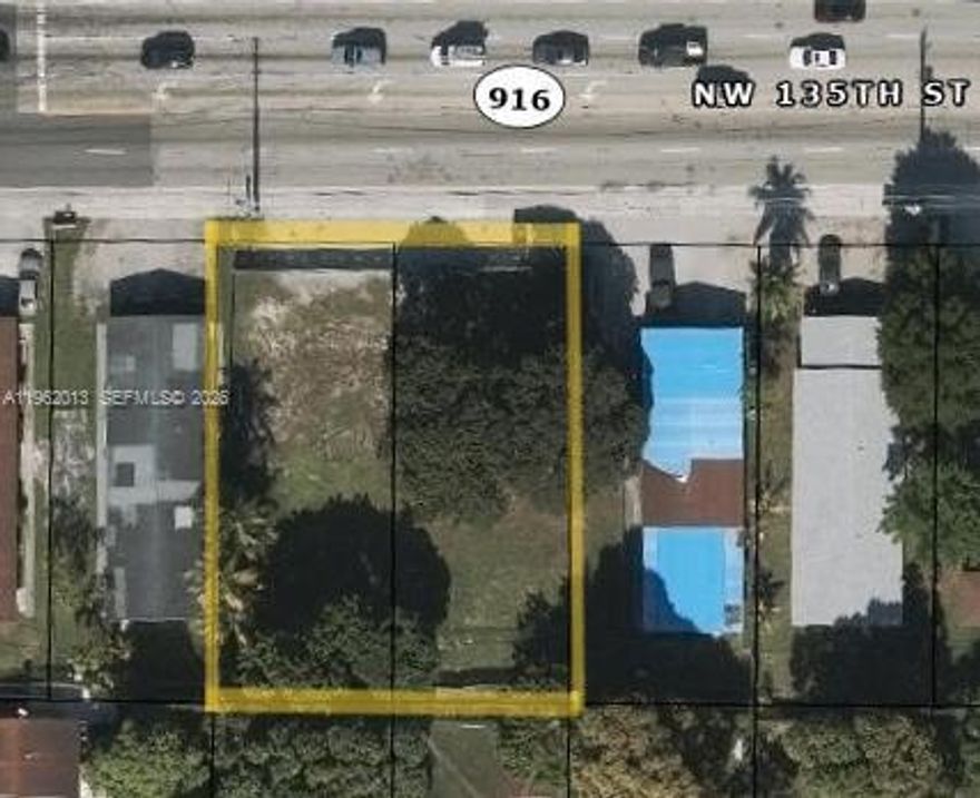 Redevelopment Opportunity in Opa-Locka. This listing is comprised of 2 vacant lots that can be developed under the Mixed Use overlay.  This offering comprises two adjacent lots totaling 13,850 sq. ft. with 100 linear feet of frontage along NW 135th Street and 32nd Avenue. The two parcels are vacant, providing significant development potential alone or adding the adjacent building's lot that is also available (A11960255). Located within Opa-Locka’s mixed-use corridor, the property benefits from as-of-right zoning that permits up to 46 residential units across 8 stories for market-rate tenancy as well as other commercial applications. The site is within walking distance of the Amazon distribution center and mass transit stops, adding strong appeal for future residents.