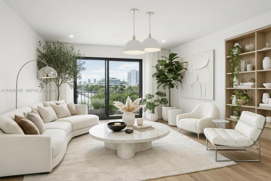 Miami Beach Bright, Renovated 1-bed, 1-bath condo on a high floor with panoramic water views. Located just one block from Sunset Harbour, Two blocks from Lincoln Road, and steps to Trader Joe’s, Publix, and top restaurants. Features include an open European-style kitchen, stone countertops, hurricane-impact windows and doors, and a private balcony with sweeping bay views. Assigned parking included. Ideal for investors or future homeowners. Nestled at the end of a quiet cul-de-sac near the Venetian Islands, this waterfront unit in a Modern boutique building. A rare find!