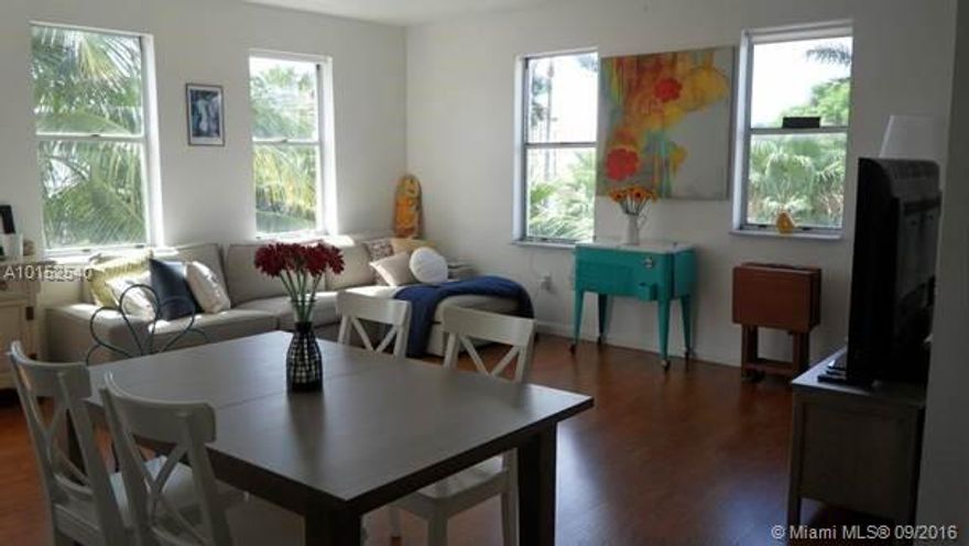 Perfect investment in one of South Beach's best neighborhoods. Ultra quiet location surrounded by mostly single family homes and apartments and just two blocks from Lincoln Road and best beaches. This corner unit located on a third floor has good closets and very pleasant windows all around, washer and dryer is located on the same floor right next to the unit. It's a perfect opportunity for investors as the unit is already leased. Owner will pay the upcoming assessment in full at closing.