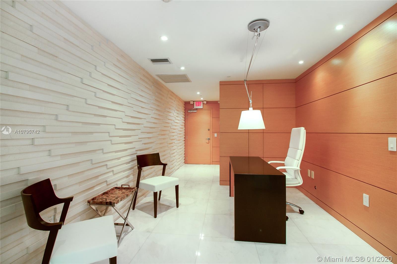 Amazing Office space, very cozy completely furnished. One conference with reception area and 3 office rooms. Perfect for attorney, accountants or Architectural firm. Great opportunity for your business. "Located in the heart of Brickell Avenue at 500 Brickell East Tower" on the 2nd floor suite M-4, included with 2 parking spaces. Payment in advance to landlord, 1st month rent plus 2 months rent security deposits and 1 month rent security deposit to association.